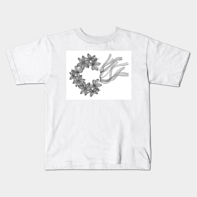 Ukrainian head wreath Kids T-Shirt by Ychty